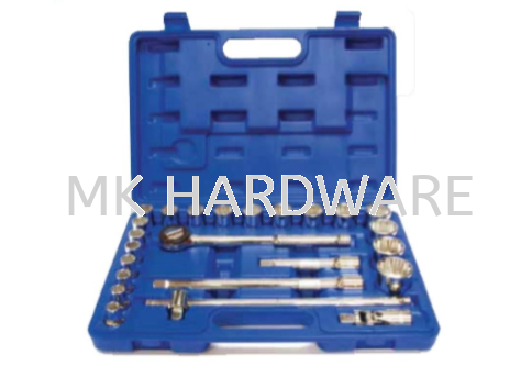 24PCS 1/2" DRIVE SOCKET SET MOULD CASE (6 POINTS)