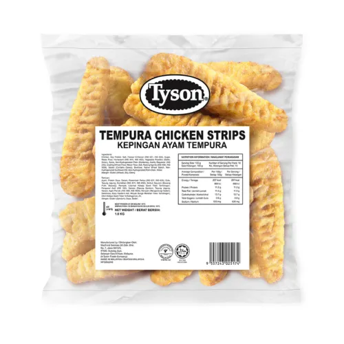 TYSON TEMPURA CHICKEN STRIPS (10BAGS X 1000G)