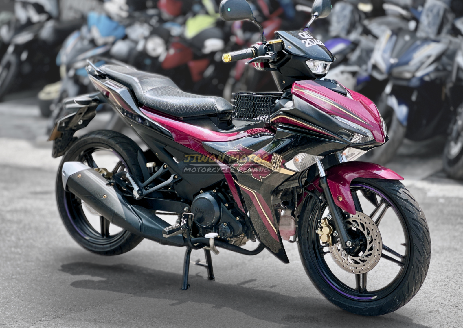 Yamaha Y16ZR 2023 (SET MAROON + TYRE BARU)