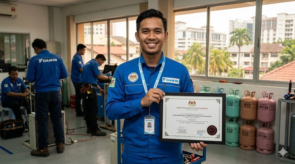HVAC refrigerant technician certification Malaysia