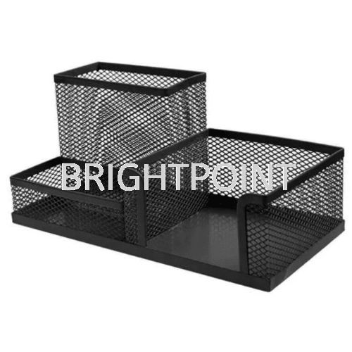 Wire Mesh 3-compartment Desk Organizer (X8003)