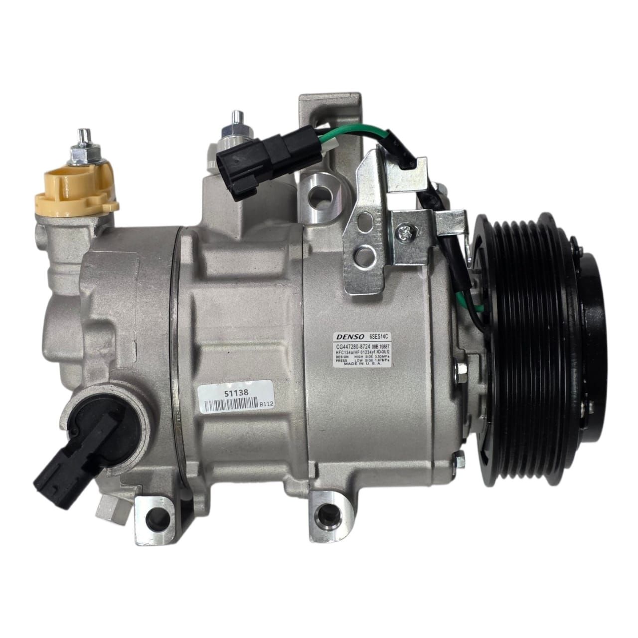 FORD MUSTANG 5.0 COMPRESSOR 6SES14C PV6 JR3B-19D629-D JR3Z-19703-C JR3Z-19703-A DENSO CG447280-8724 447250-3230 447250-3231
