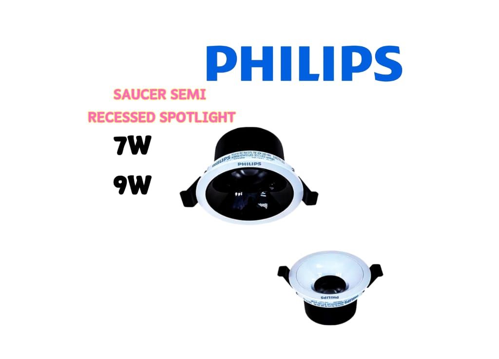 PHILIPS SAUCER SEMI RECESSED SPOTLIGHT
