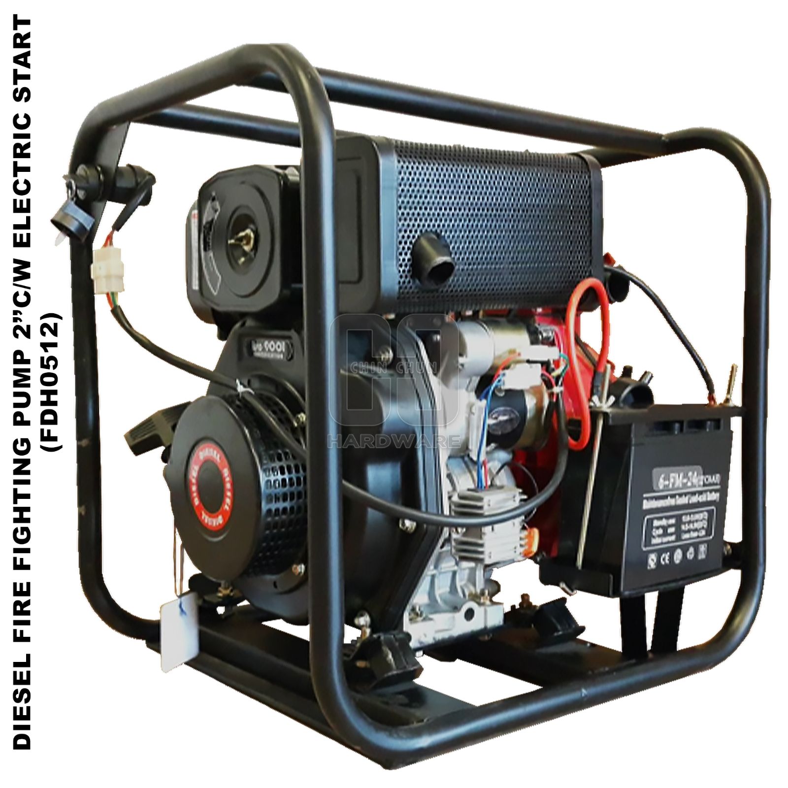 EURO X DIESEL FIRE FIGHTING PUMP 2" COME WITH 10HP ELECTRIC START (FDH8512)