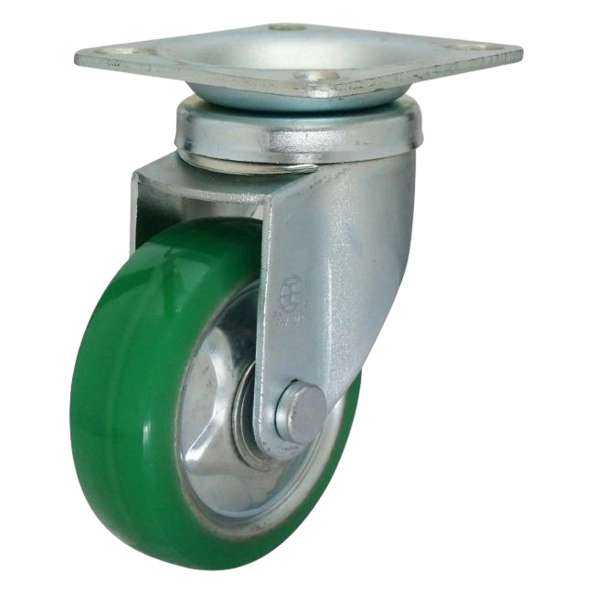 HERDAR Medium Duty Top Plate Green PU Castor HD-C430R/PU1032 (Size 4"~8")