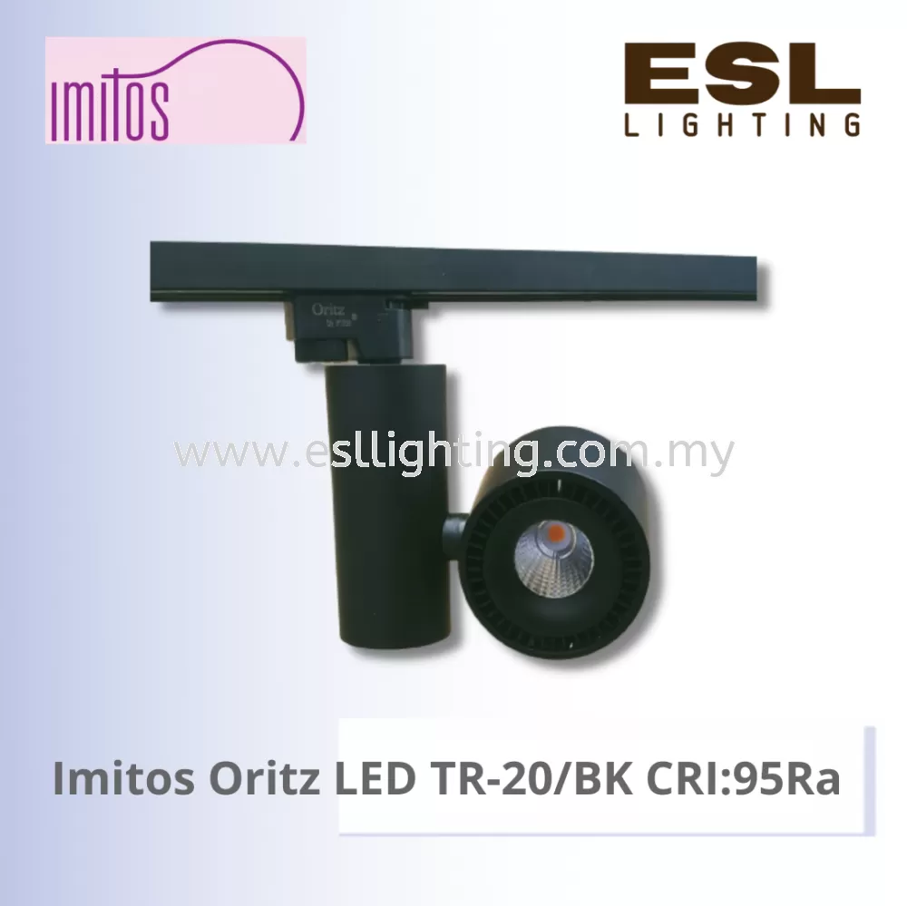 IMITOS Oritz LED TRACK LIGHT 20W - TR-20/BK CRI:95Ra