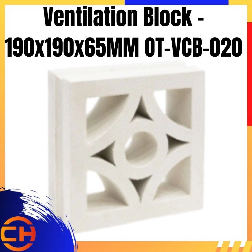 Ventilation Block - 190x190x65MM OT-VCB-020