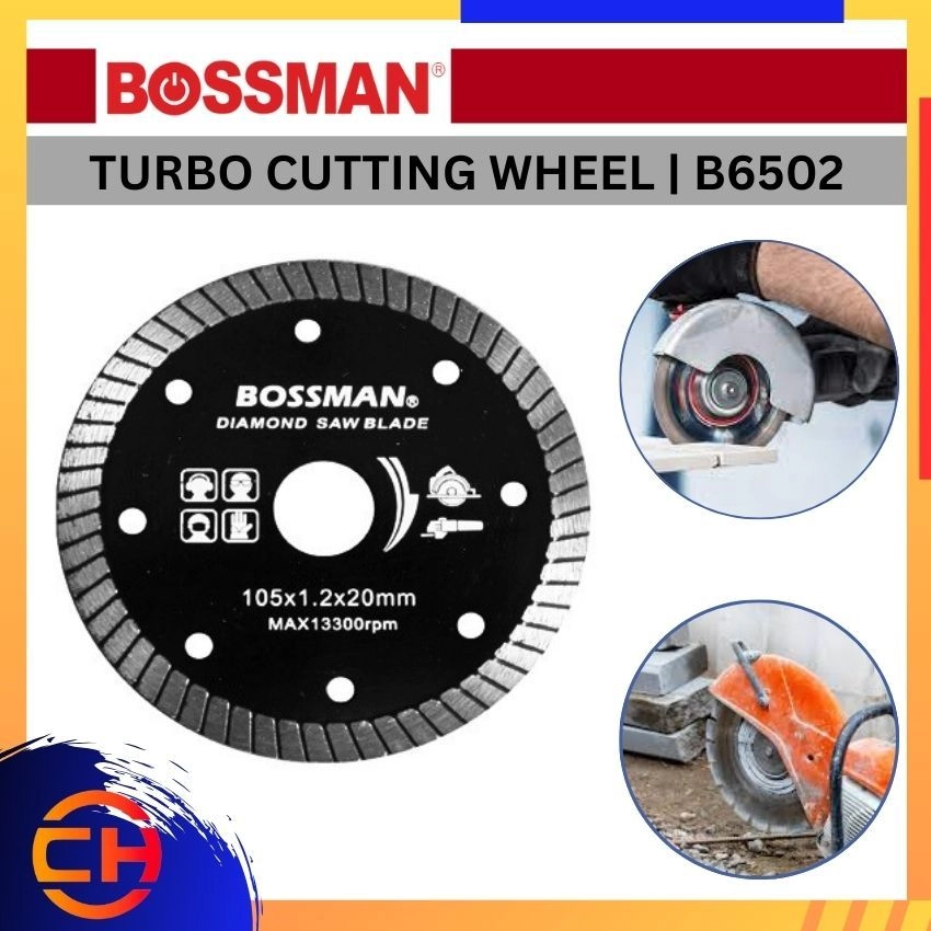 BOSSMAN DIAMOND CUTTING WHEEL B6502  TURBO CUTTING WHEEL 