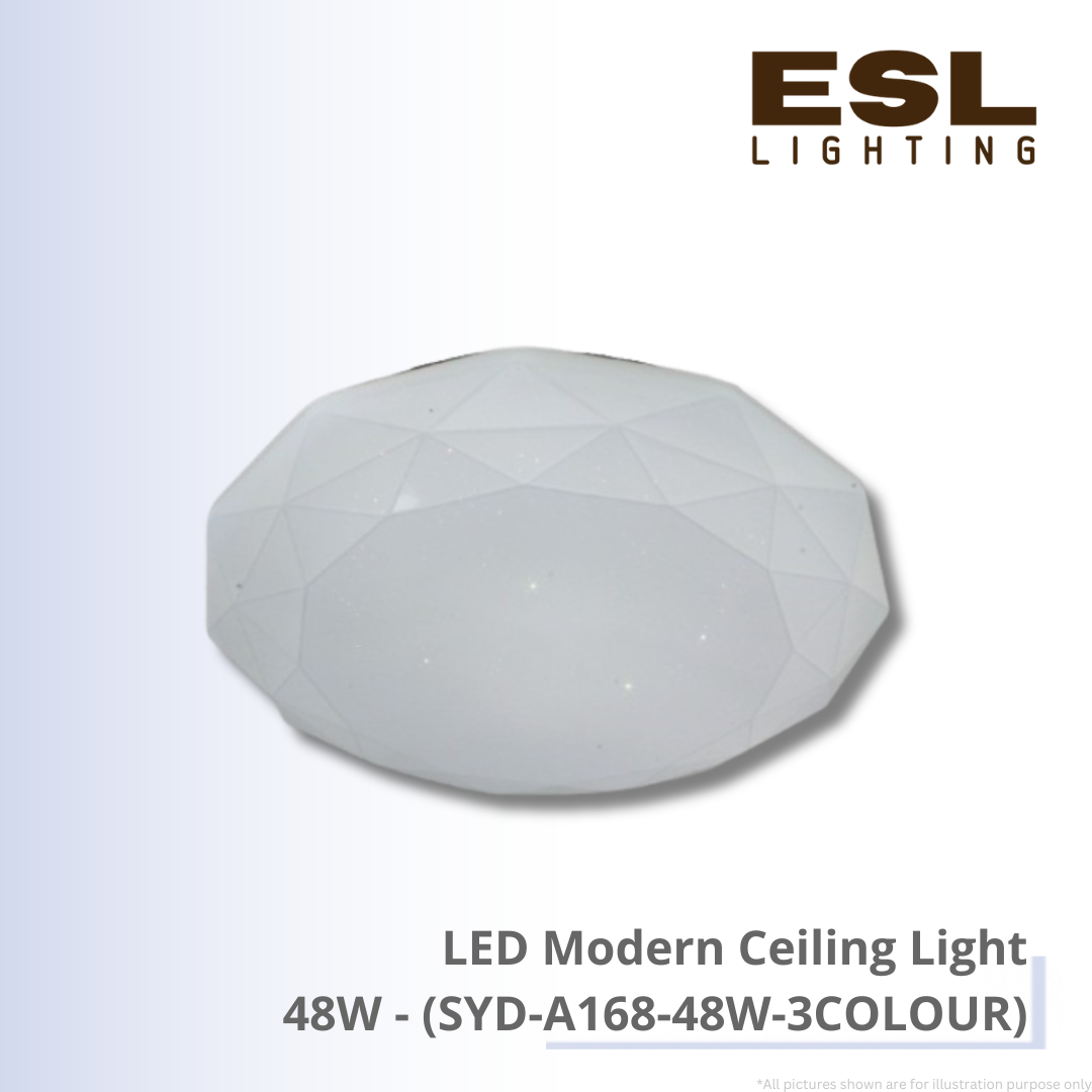 LED Modern Ceiling Light 48W - SYD-A168-48W-3COLOUR