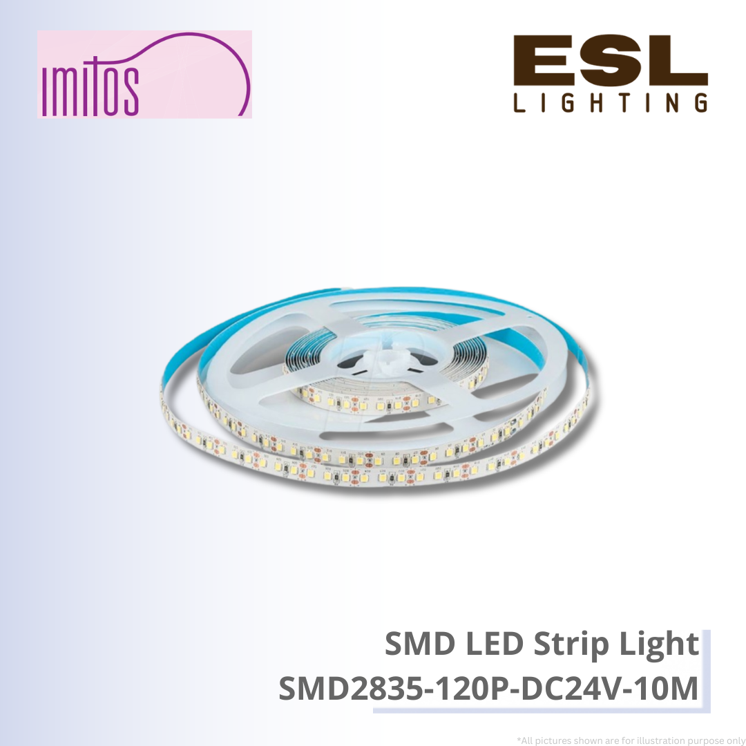 IMITOS SMD LED Strip Light - SMD2835-120P-DC24V-10M