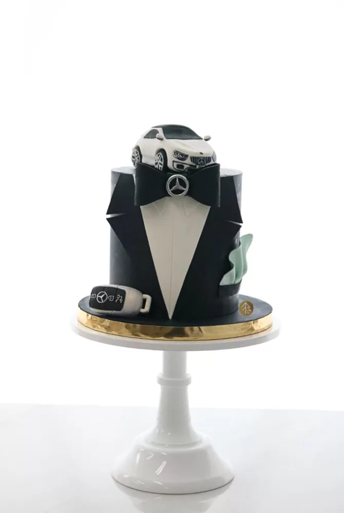 Mercedez Benz Tuxedo Cake