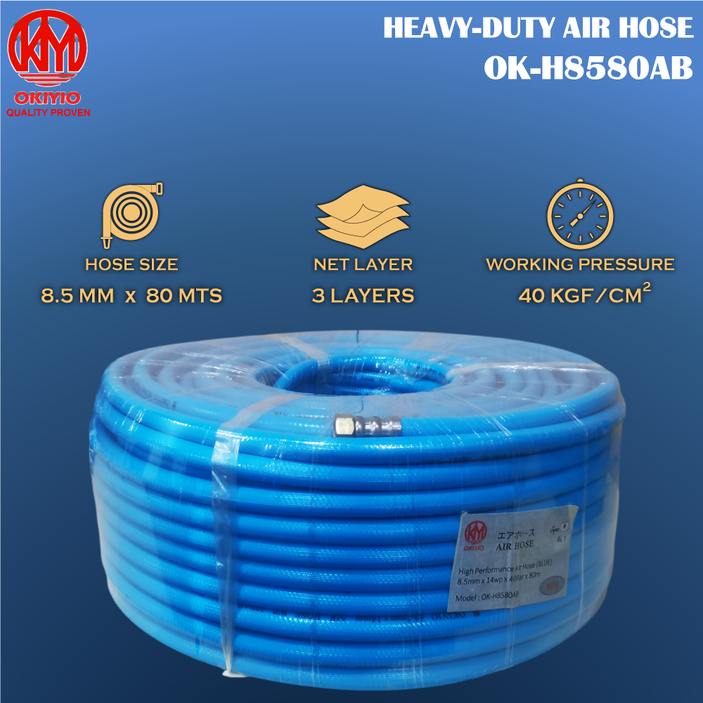 OKIYIO HIGH PRESSURE AIR HOSE 8.5mm (80 m)