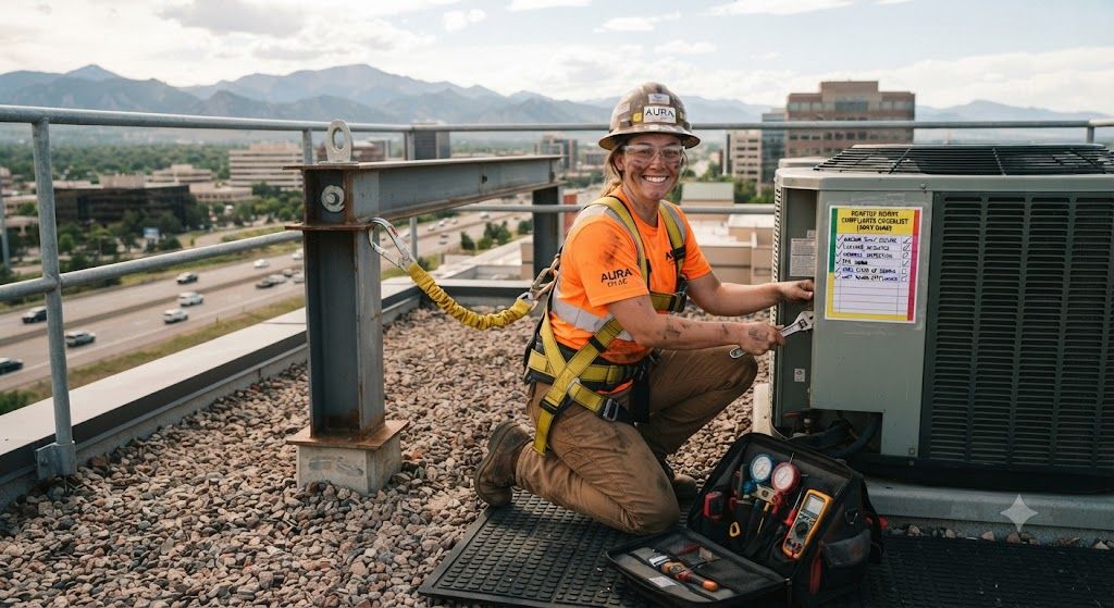 HVAC contractor compliance checklist working at height