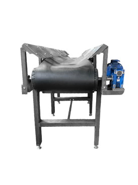 Motor Drive Horizontal Belt Conveyor System with Side Skirt