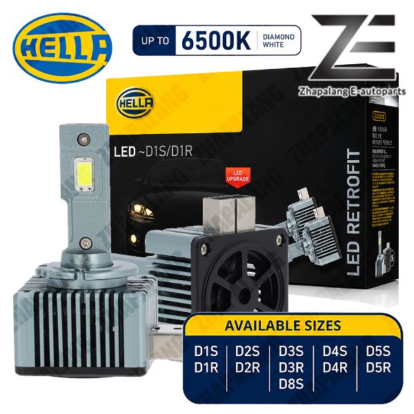 Genuine HELLA LED Headlight Bulb 6500K Upgrade (D1S D2S D3S D4S D5S) for BMW, Mercedes, Audi, VW