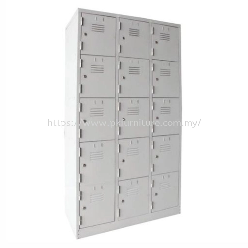 STEEL LOCKER - PK-SL-15-15-G1 - 15 COMPARTMENT STEEL LOCKER