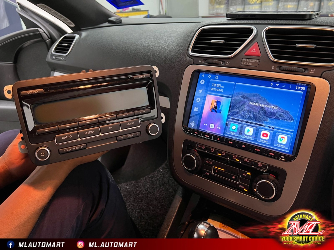 Volkswagen Scirocco MK3 Android Monitor