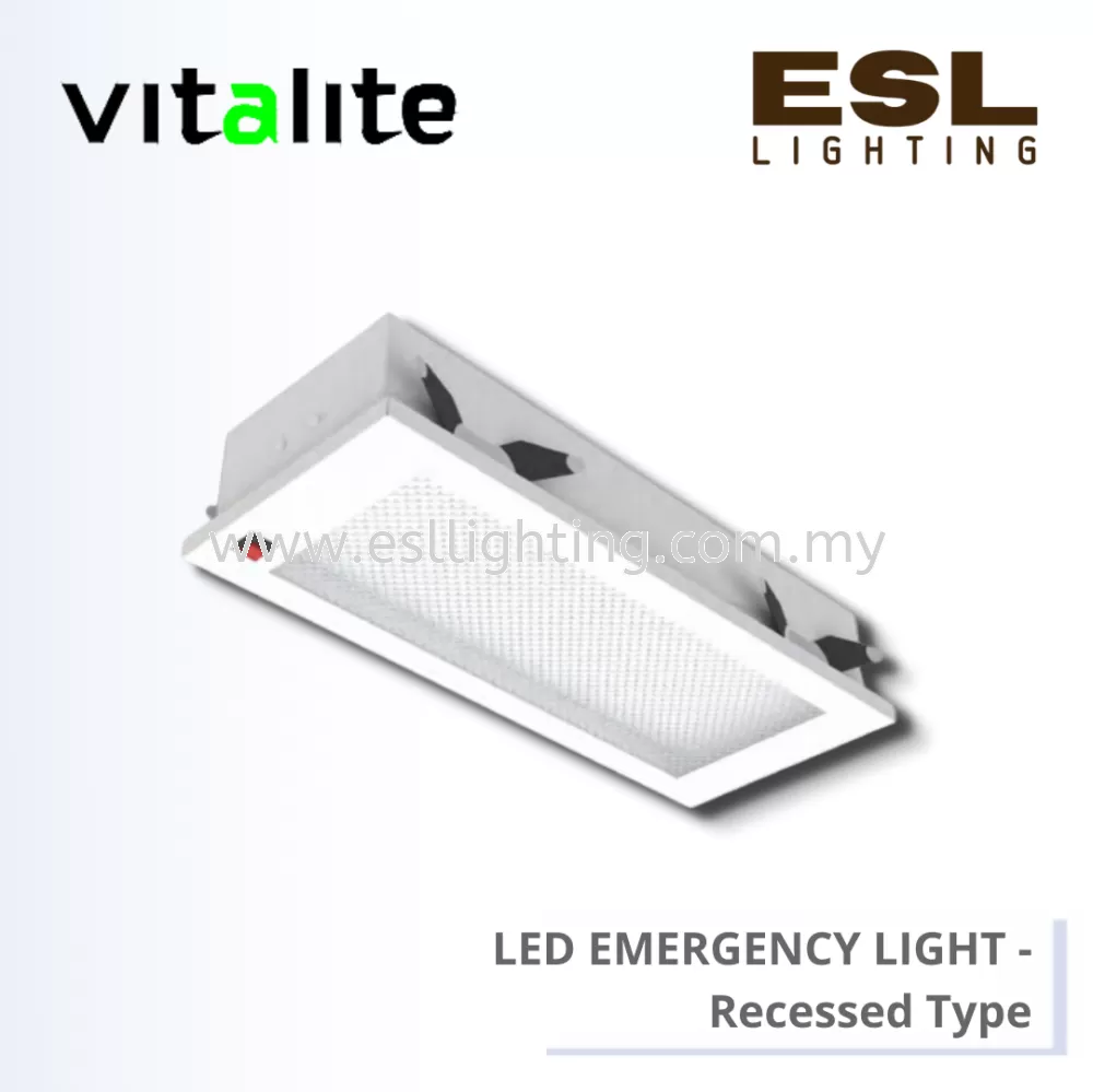 VITALITE LED EMERGENCY LIGHT RECESSED TYPE - VEL 360/R / VEL 360/RT