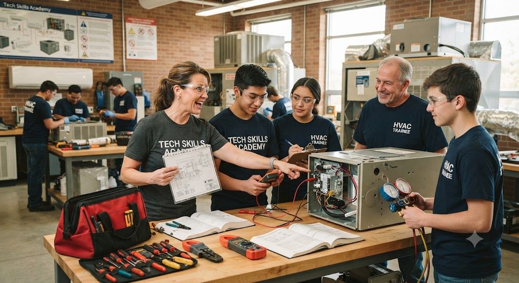 HVAC troubleshooting and repair training