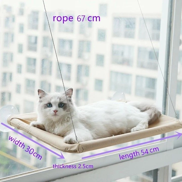 55CM OPTIONAL SUNNY SEAT PET & CAT HAMMOCK CAT WINDOW HANGING BED HAMMOCK KUCING TEMPAT TIDUR 猫吊床 猫咪窗挂吊床