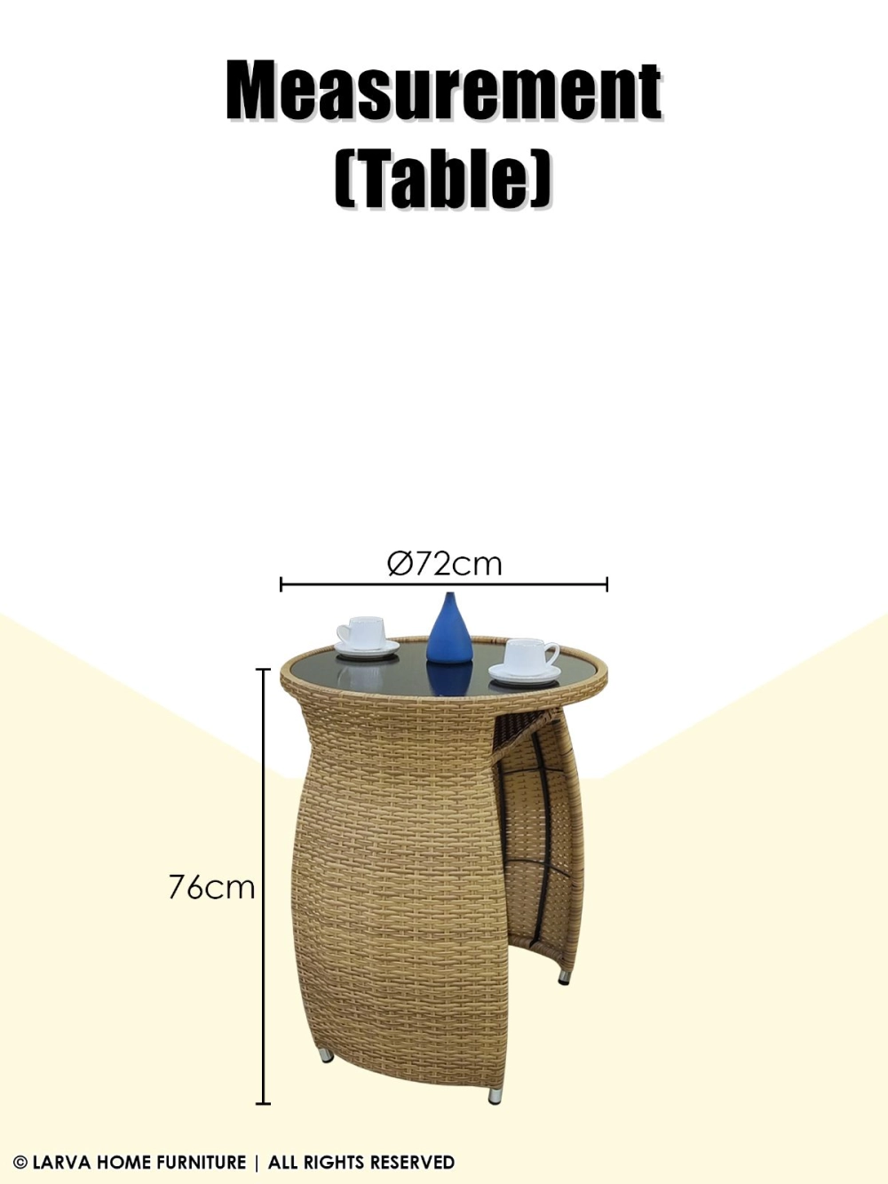 Rattan Tea Table Set