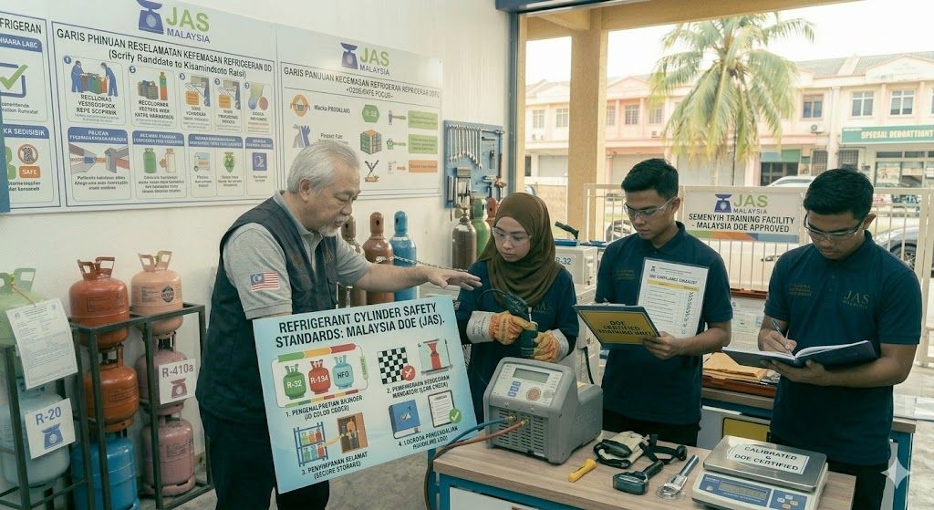 refrigerant cylinder safety standards Malaysia DOE