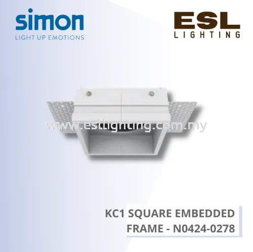 SIMON SPOTLIGHT - KC1 SPOTLIGHT - KC1 SQUARE EMBEDDED FRAME - N0424-0278