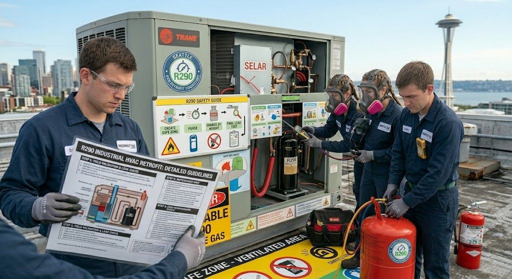 R290 industrial HVAC retrofit guidelines