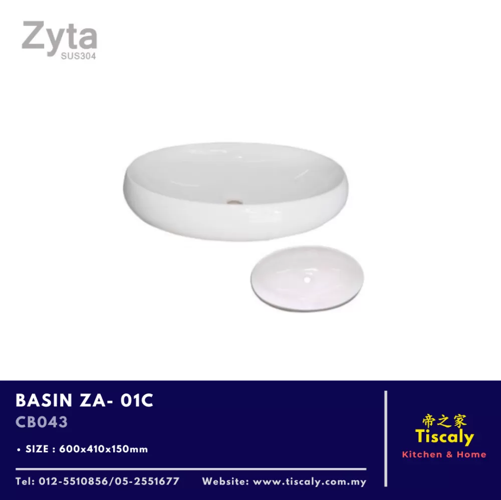 ZYTA COUNTER TOP BASIN ZA-01C CB043