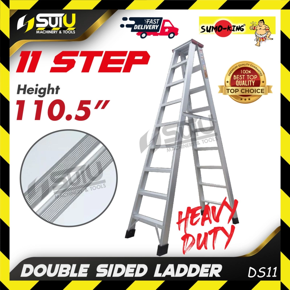 SUMO KING DS11 110.5" 11 Steps Heavy Duty Double Sided Ladder / Tangga Lipat