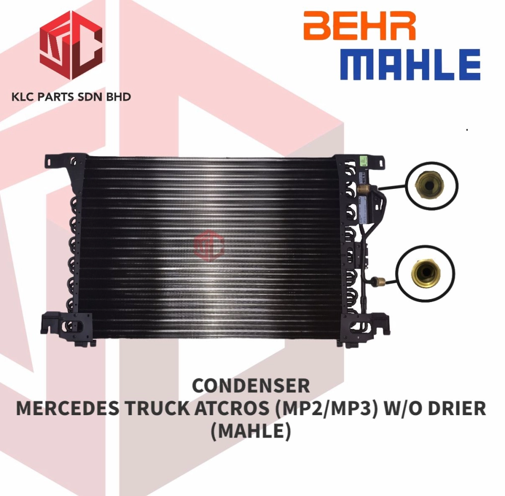 CONDENSER MERCEDES TRUCK ATCROS (MP2/MP3) W/O DRIER (MAHLE)