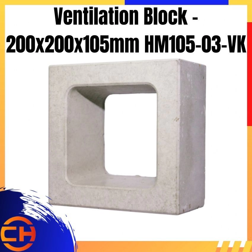 Ventilation Block - 200x200x105mm HM105-03-VK