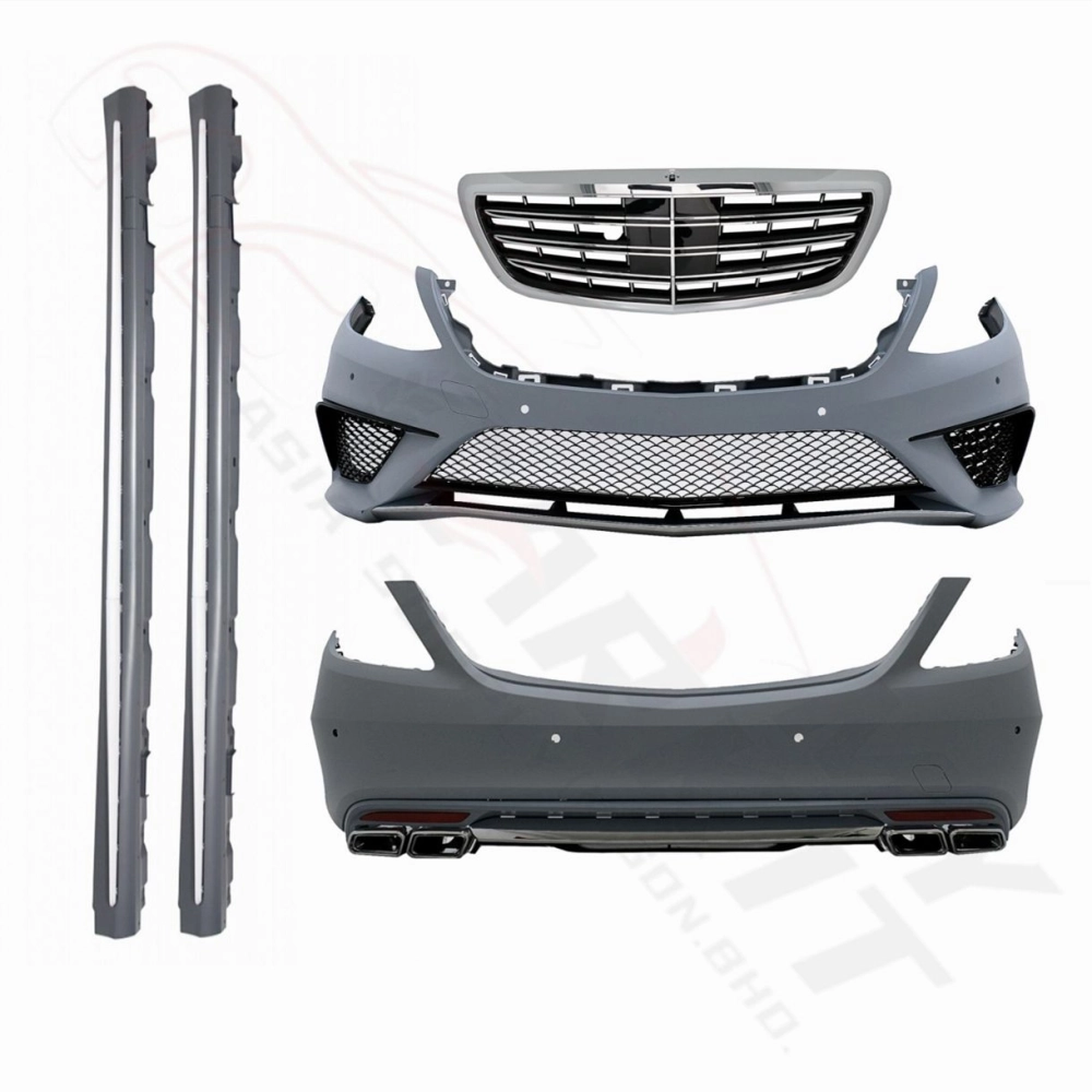 MERCEDES BENZ S CLASS W222 2014 2018 CONVERSION S63 BODY KIT BUMPER mercedes-benz-s-class-w222-2014-2018-conversion-s63-body-kit-bumper