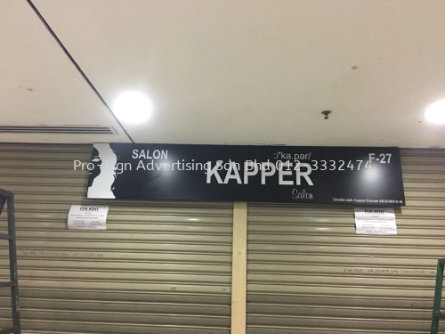 STICKER CUT OUT PANEL SIGNBOARD (KAPPER, KL, 2018)