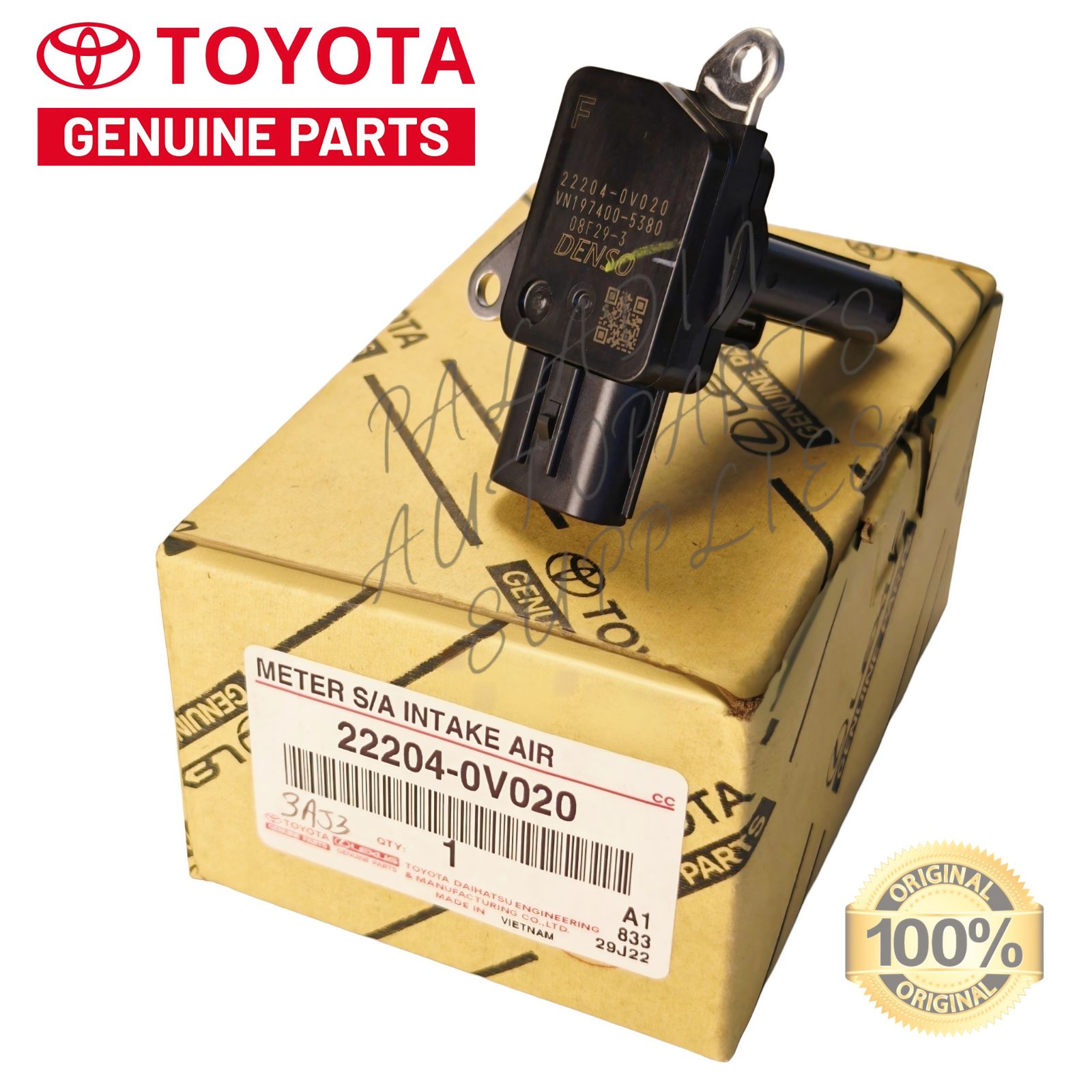 Genuine Toyota Air Flow Sensor (22204-0V020)