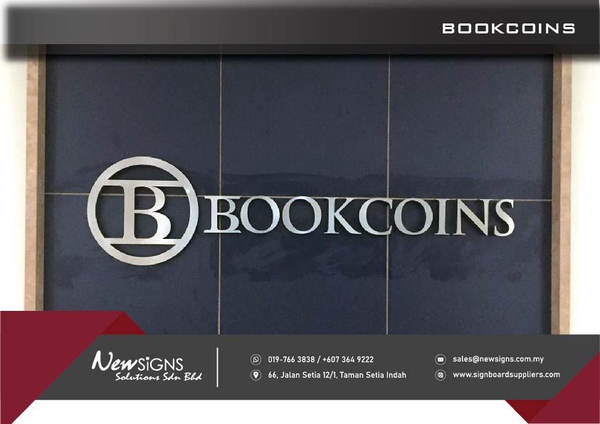Stainless Steel Box-up Lettering_Bookcoins