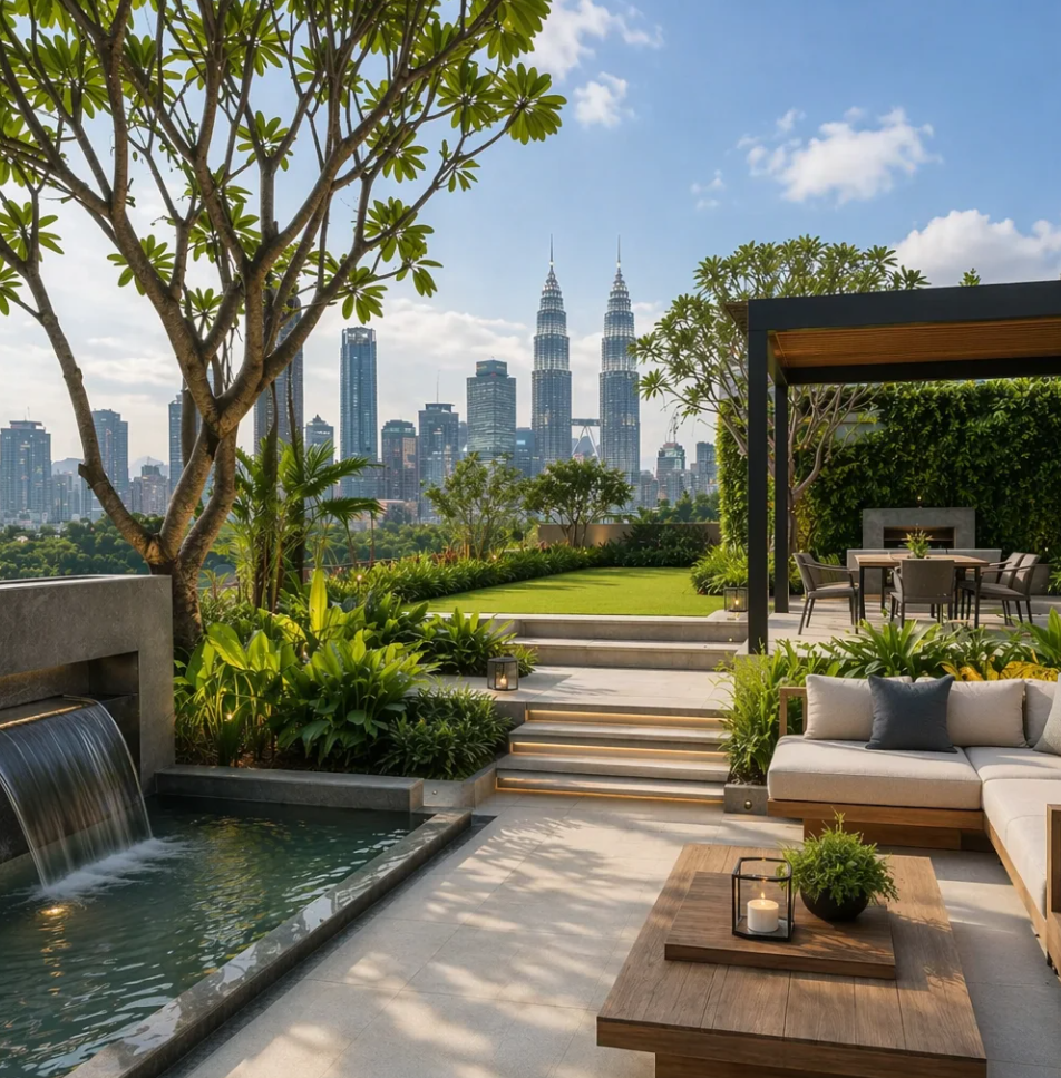 Luxury Garden Landscape Kuala Lumpur Malaysia 马来西亚吉隆坡豪华花园景观 Landskap Taman Mewah Kuala Lumpur Malaysia
