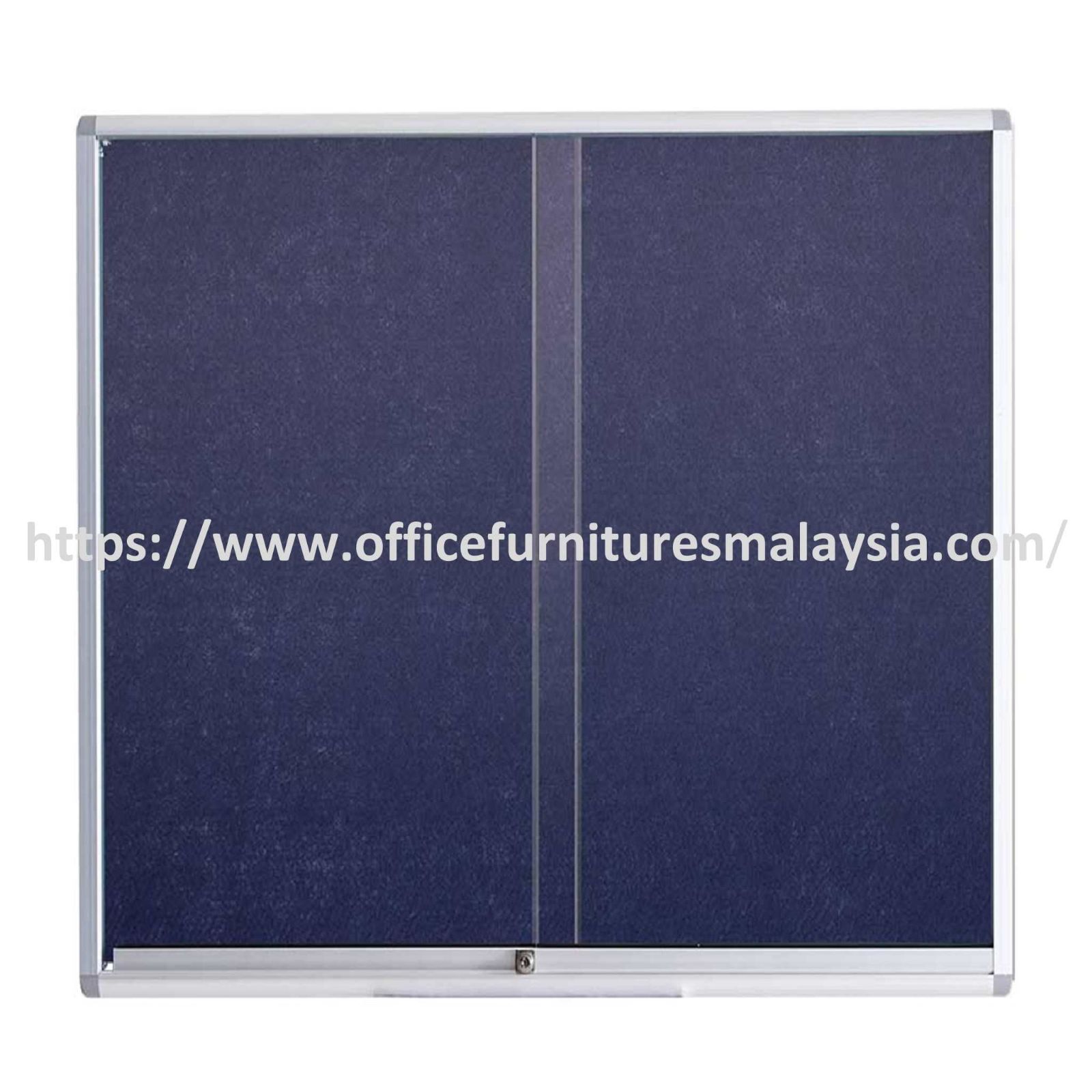 4 ft x 4 ft Sliding Glass Door With Notice Velvet Board OFMVG44
