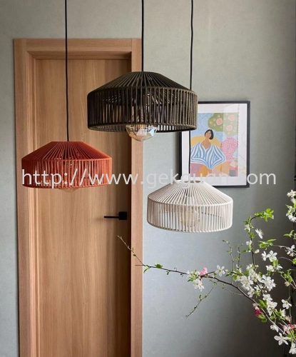 HAN 095 - RATTAN CEILING LAMP