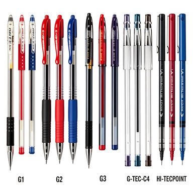PILOT ROLLER BALL GEL PENS
