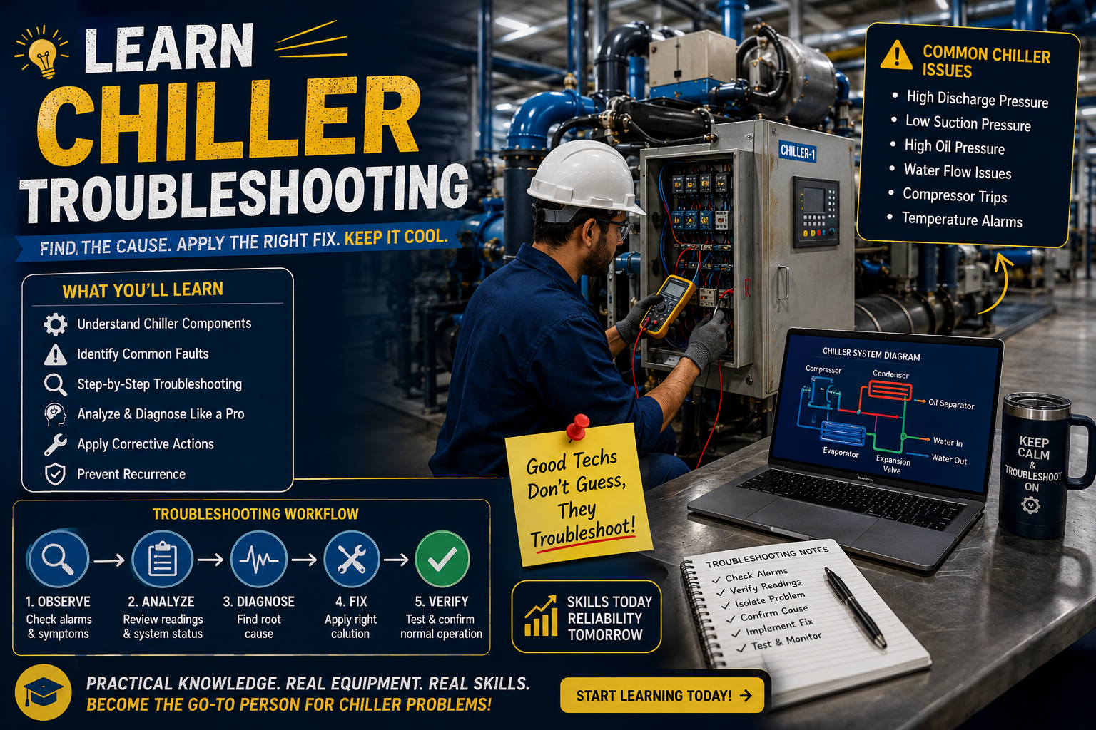 Learn chiller troubleshooting