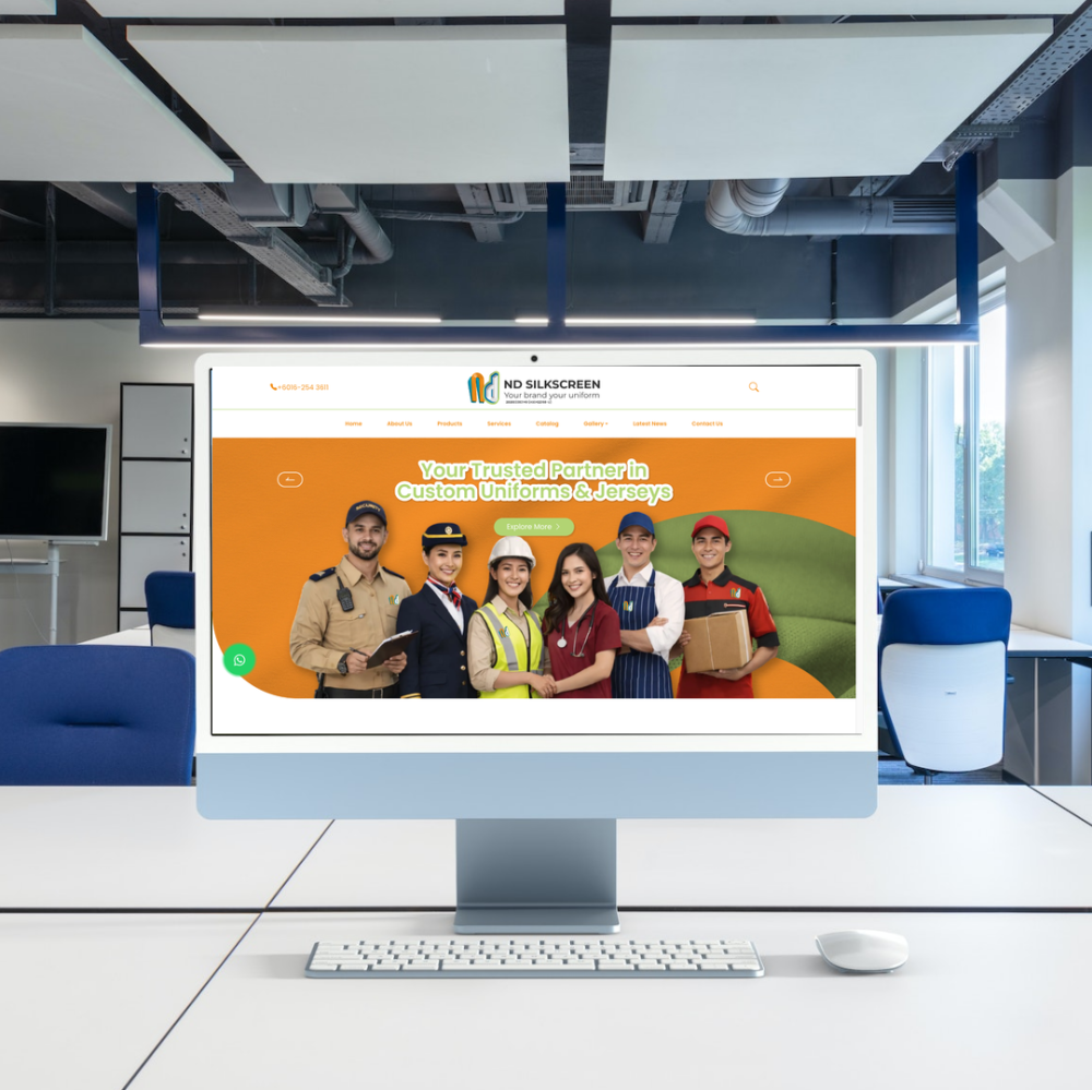 ND Silkscreen Trading Website Design & SEO Case Study | Printing & Signage in Selangor