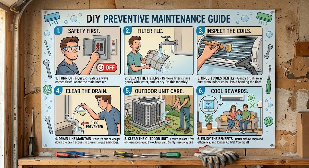 Split AC preventive maintenance guide