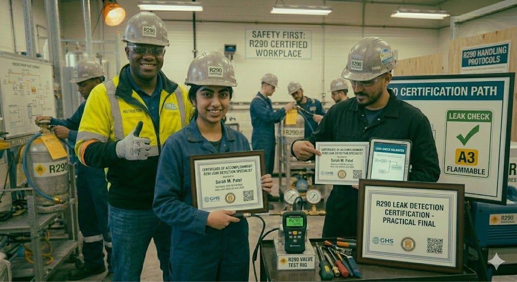 R290 leak detection certification