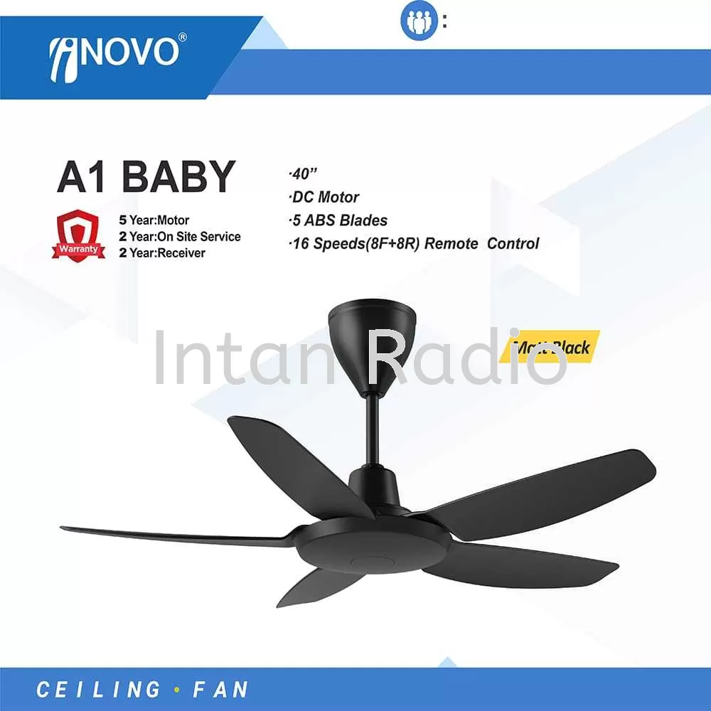 Inovo 40 Dc Ceiling Fan 16 Sd 5blade