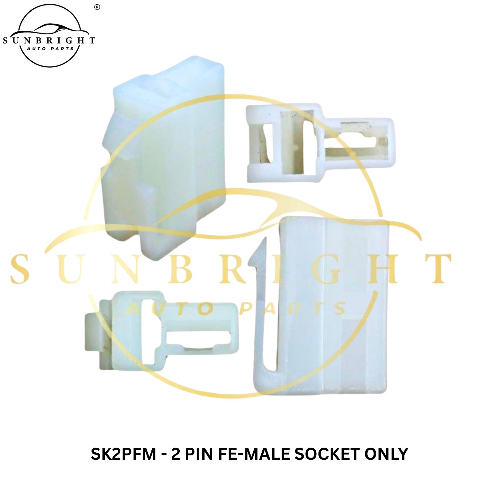 SK2PFM - 2 PIN FE-MALE SOCKET ONLY