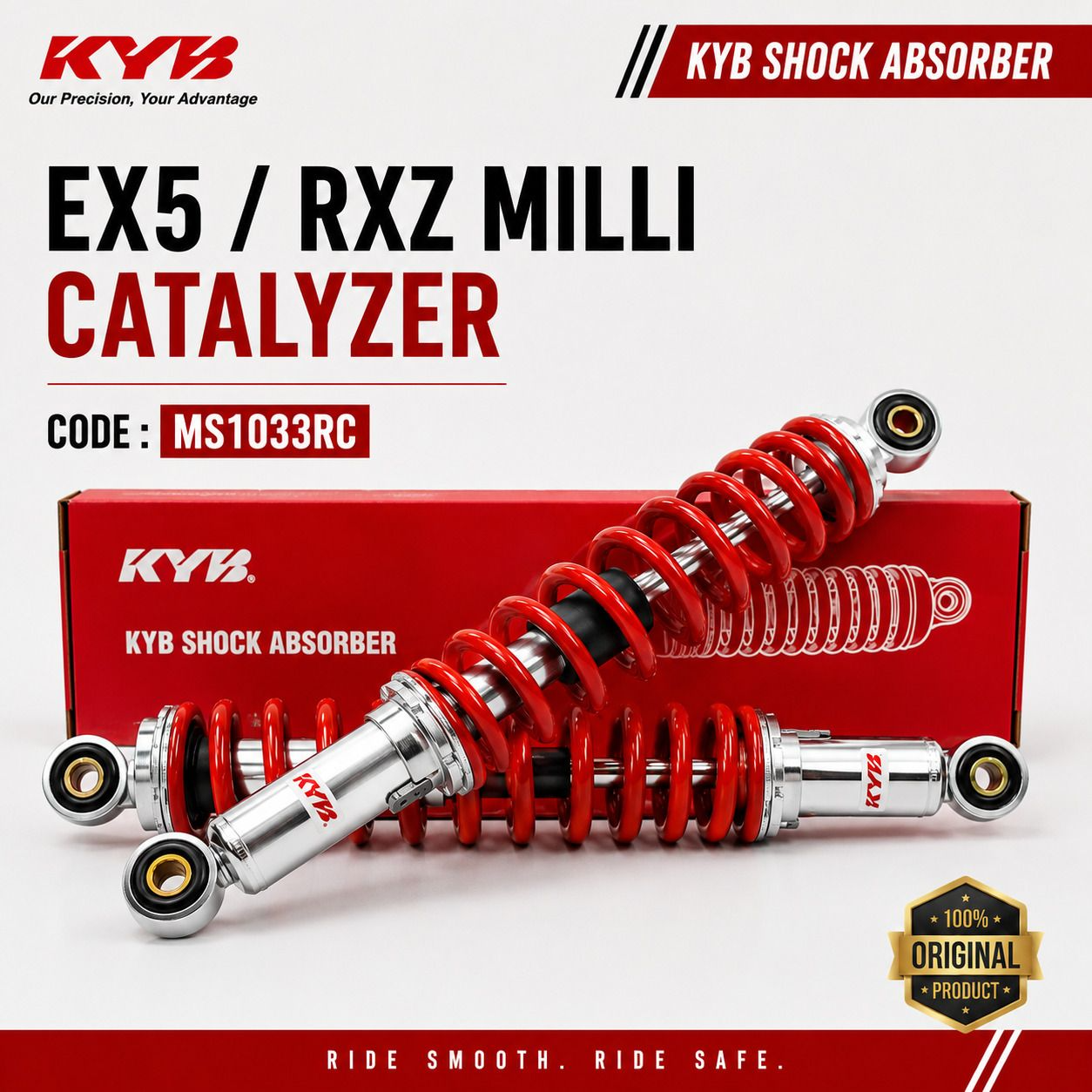 KAYABA RXZ EX5 MILLI CATALYZER BOSS REAR ABSORBER MS1033R