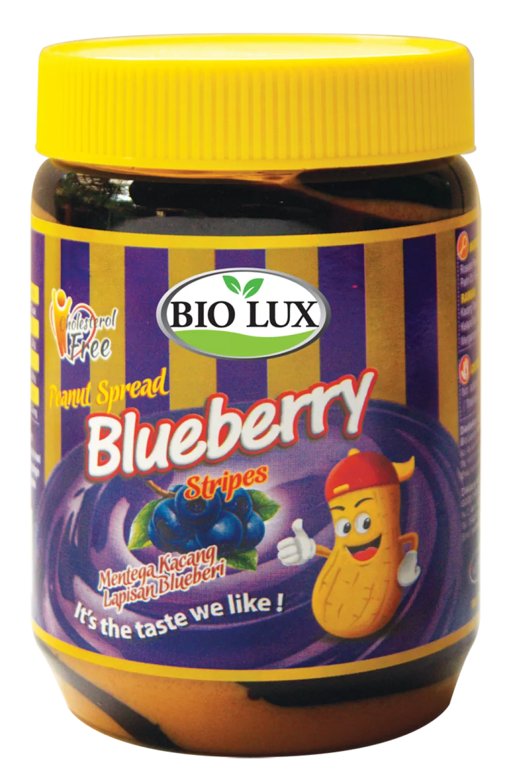 Bio Lux Peanut Butter with Blueberry Stripes 500g