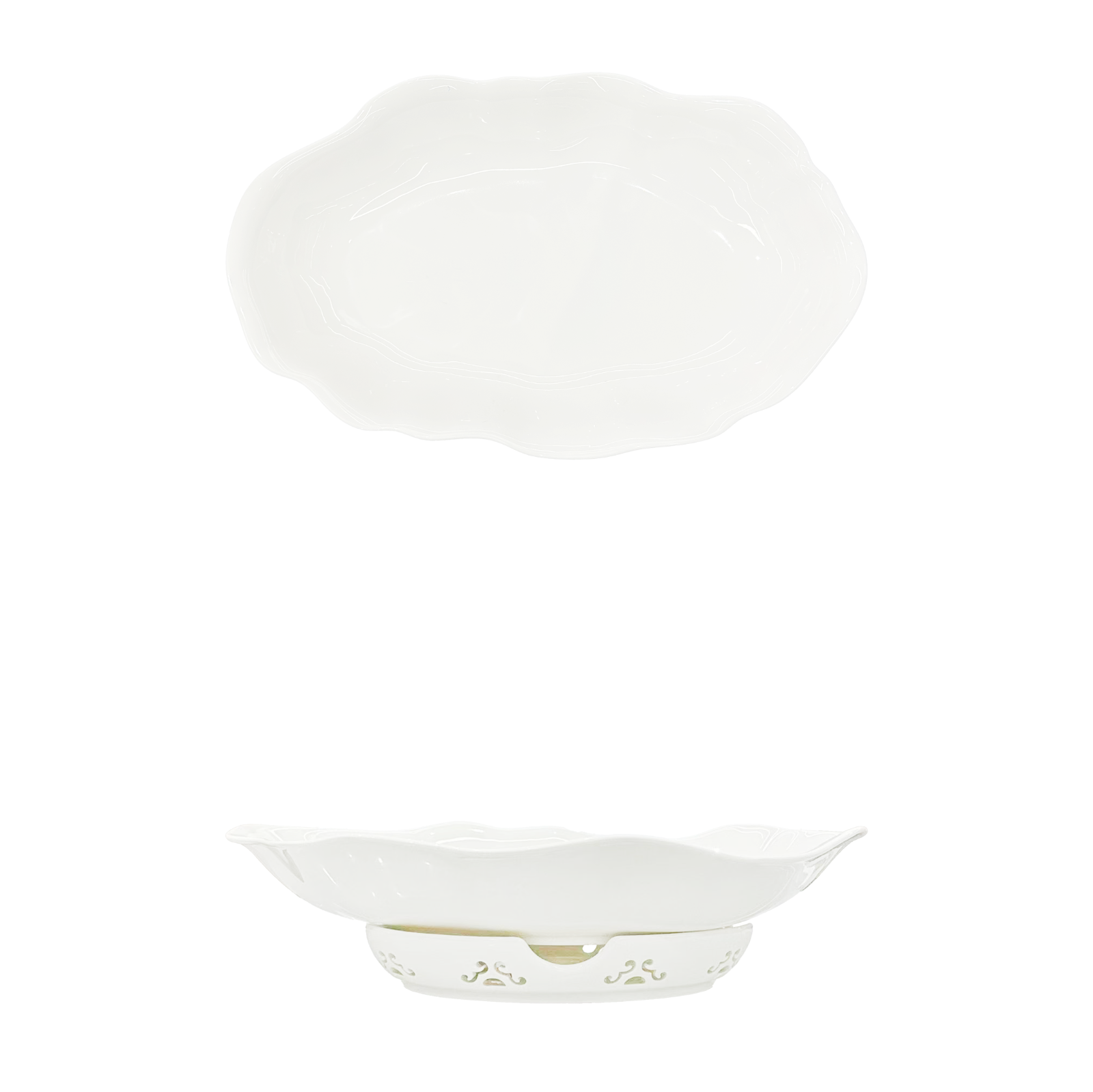 YX-BC-19.5'' Peak Oval Bowl (Set) 19.5 峰峦椭圆碗（套）