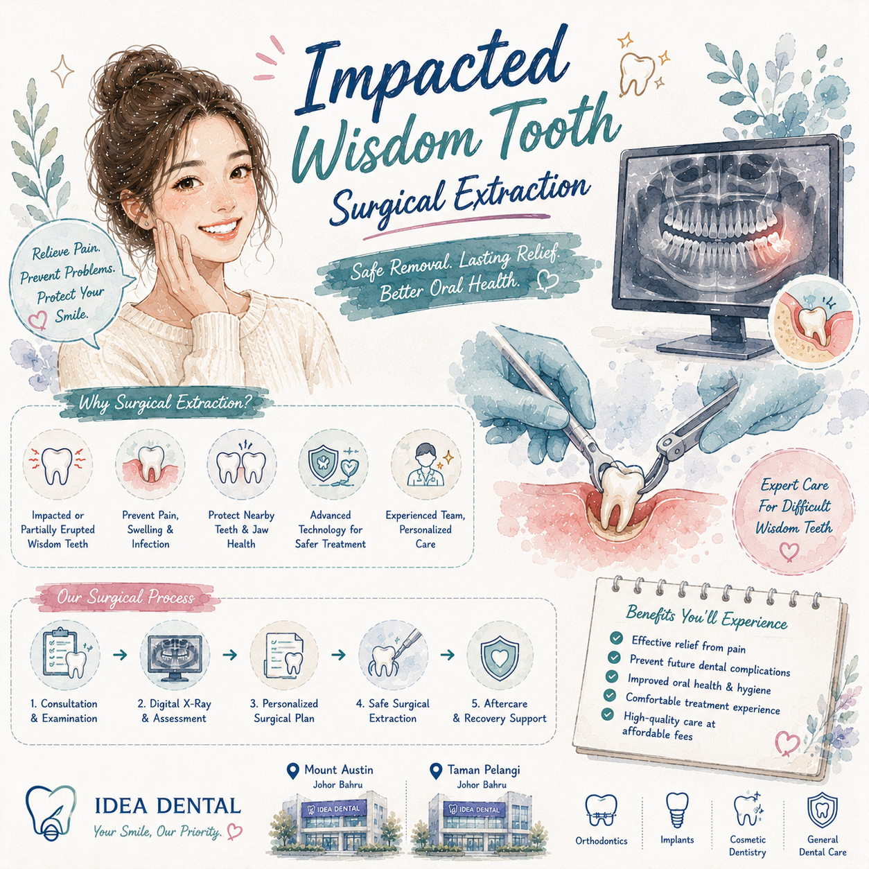 Impacted Wisdom Tooth Surgical Extraction